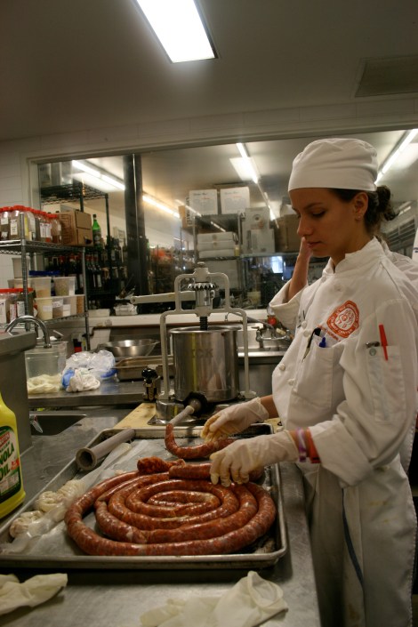 Me making chorizo