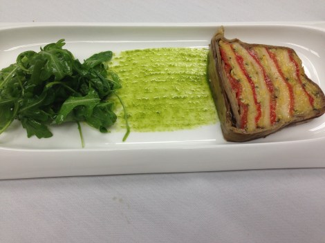 What you get when you order veg terrine at L'Ecole.