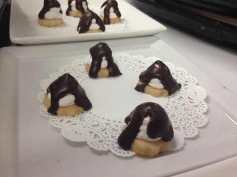 Then topped with chocolate.